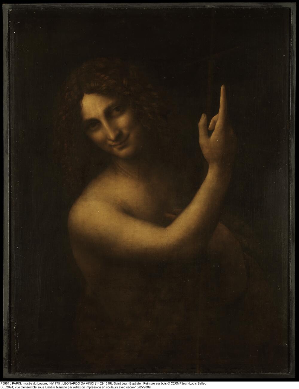 Saint Jean-Baptiste - image numérique en lumière réfléchie, couleurs