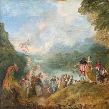 L'EMBARQUEMENT POUR CYTHERE - J.A. WATTEAU - 1717