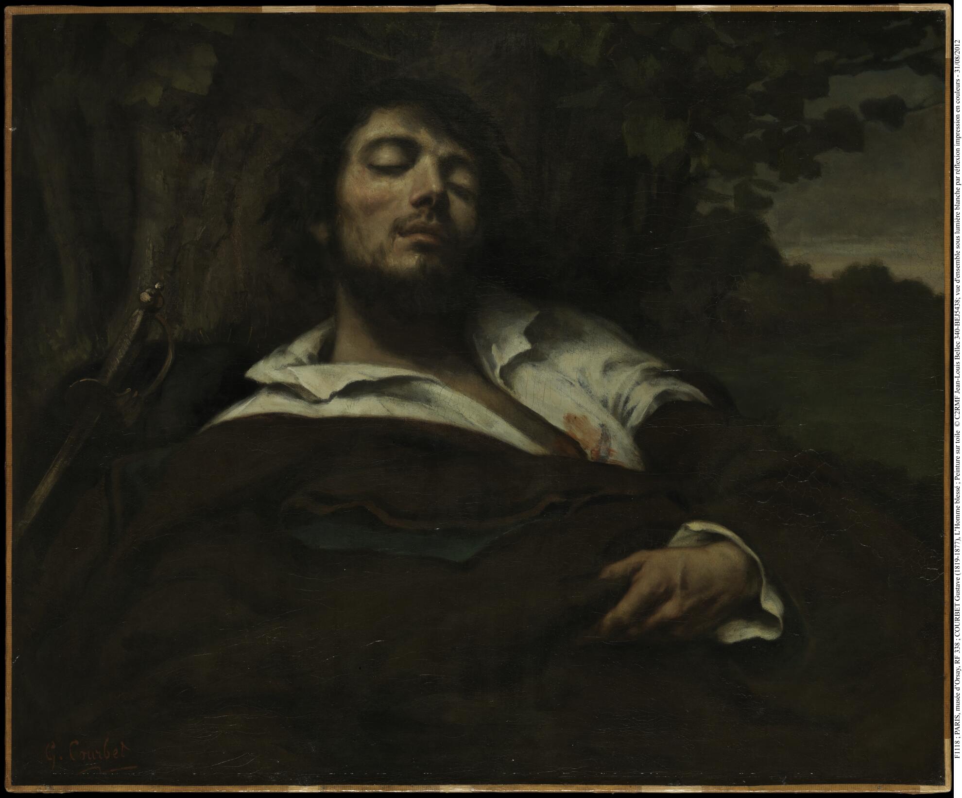 L'homme blessé de Gustave Courbet @C2RMF