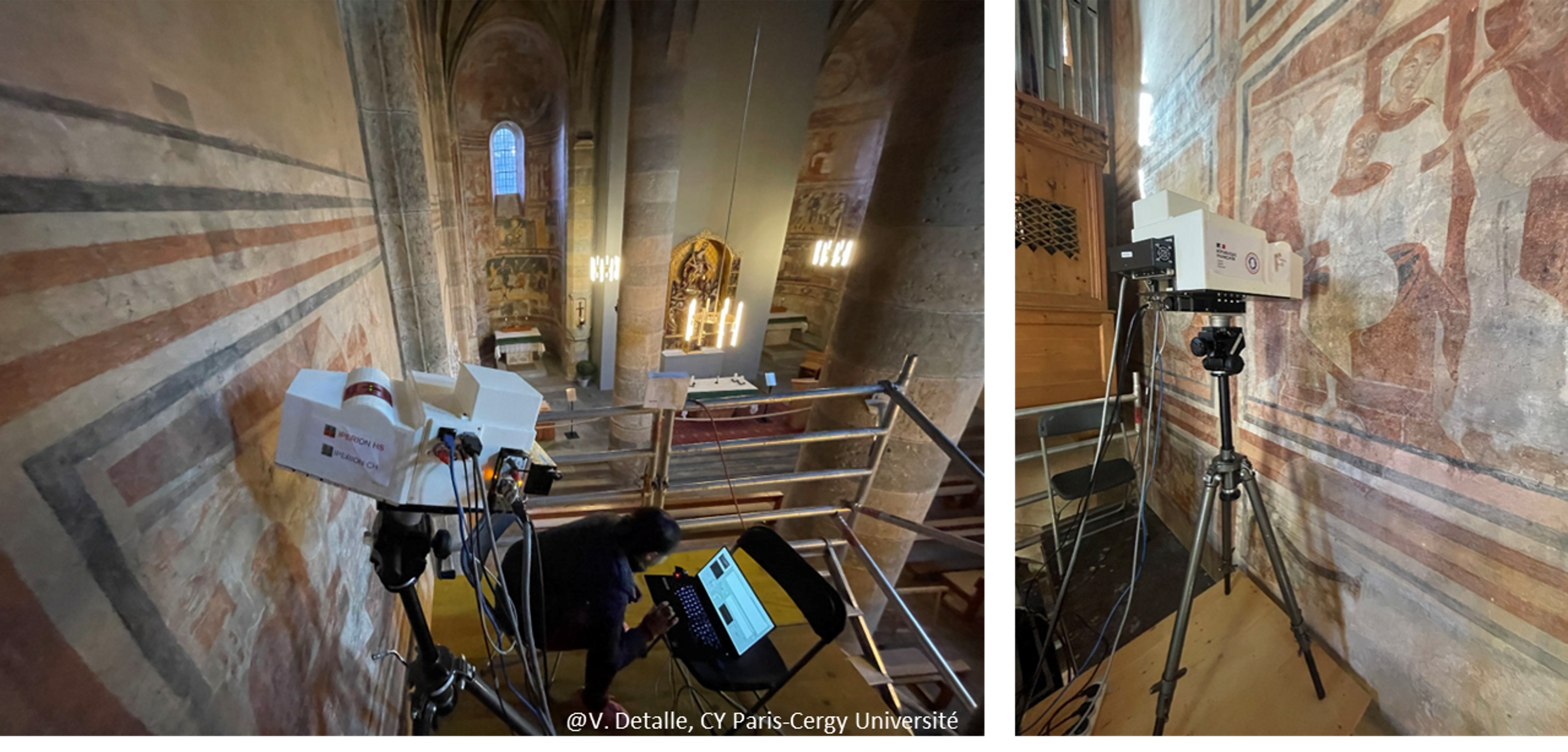 MOLAB ( IPERION-HS) au monastère de Müstair en Suisse