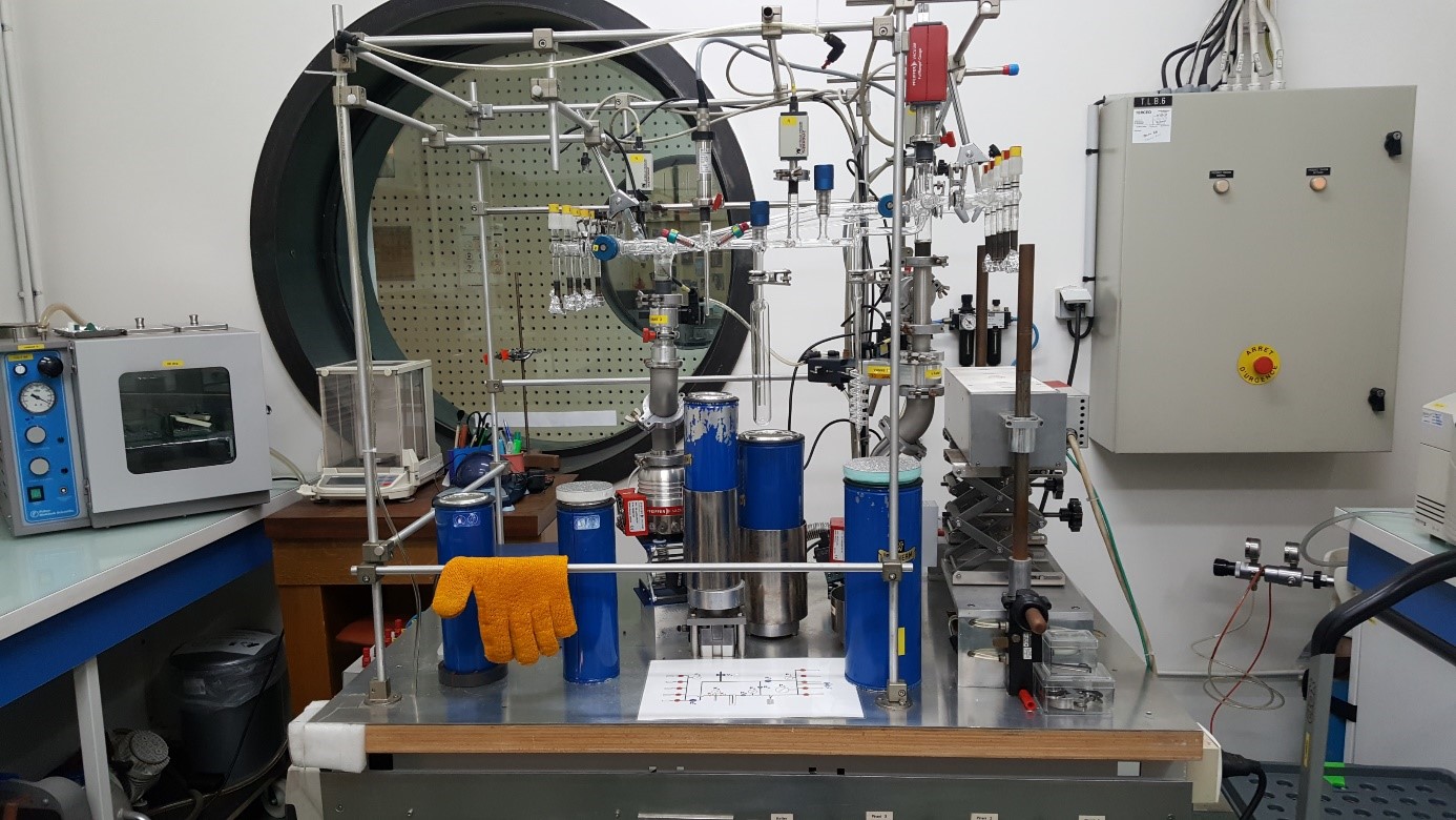 Le banc de combustion utilisé au C2RMF pour transformer les échantillons propres en CO2 gazeux