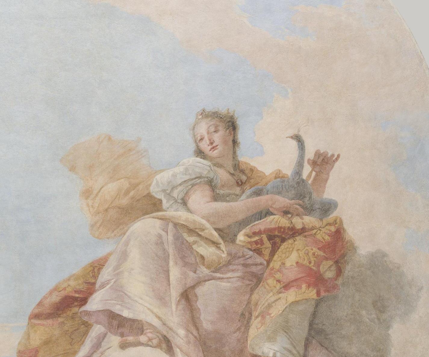 Tiepolo, Junon au milieu des nuées, TIEPOLO Giovanni Battista, détail en fin d'intervention