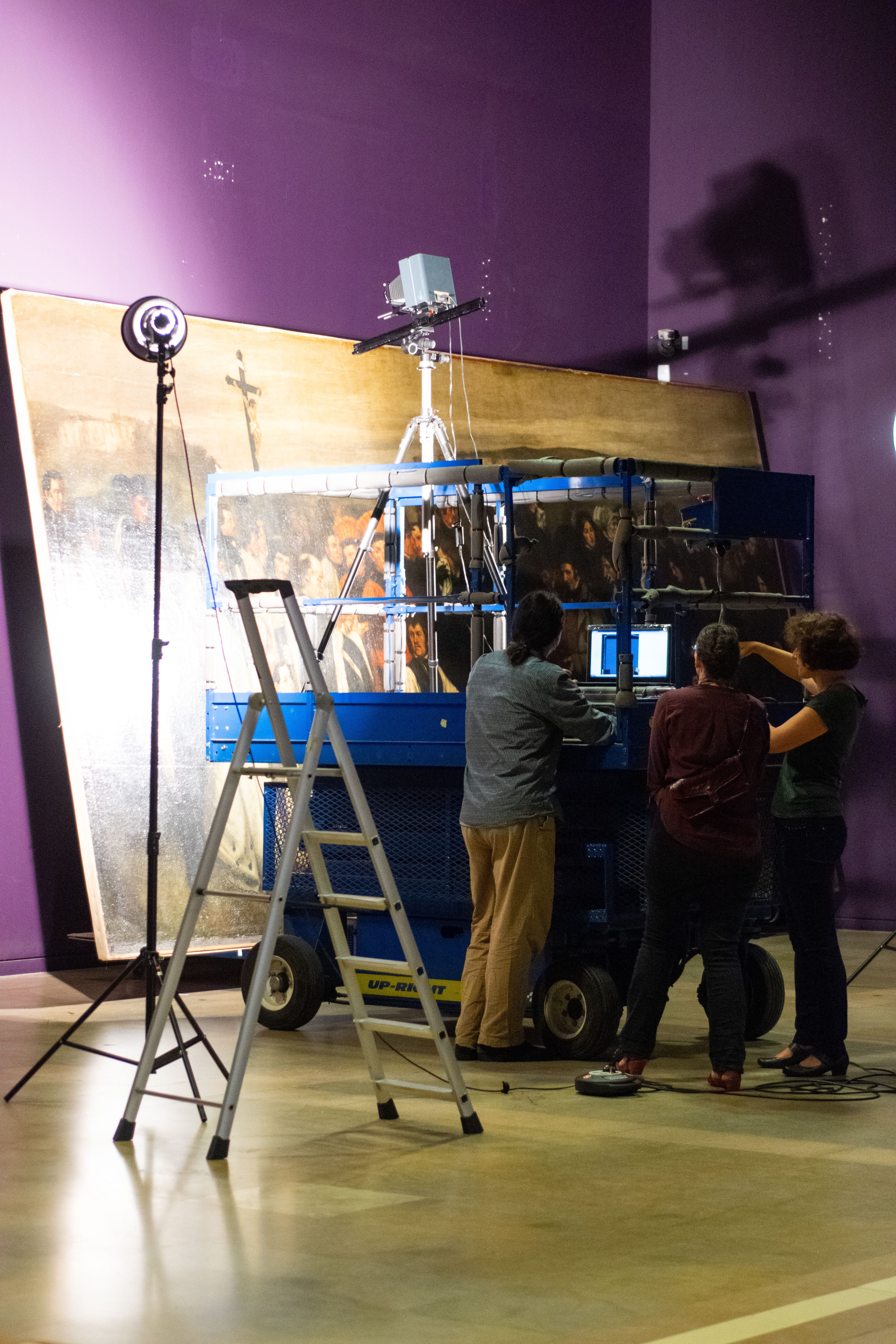 Prise de vue infrarouge d'Un enterrement à Ornans