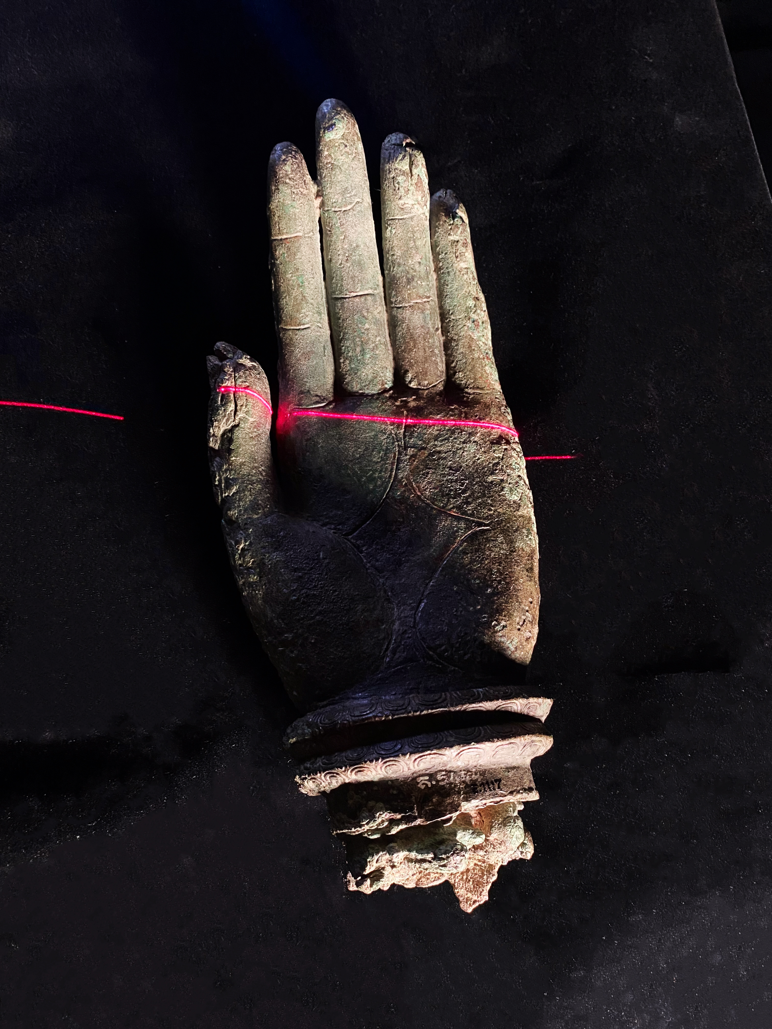 Scan 3D d'une des mains du Vishnu