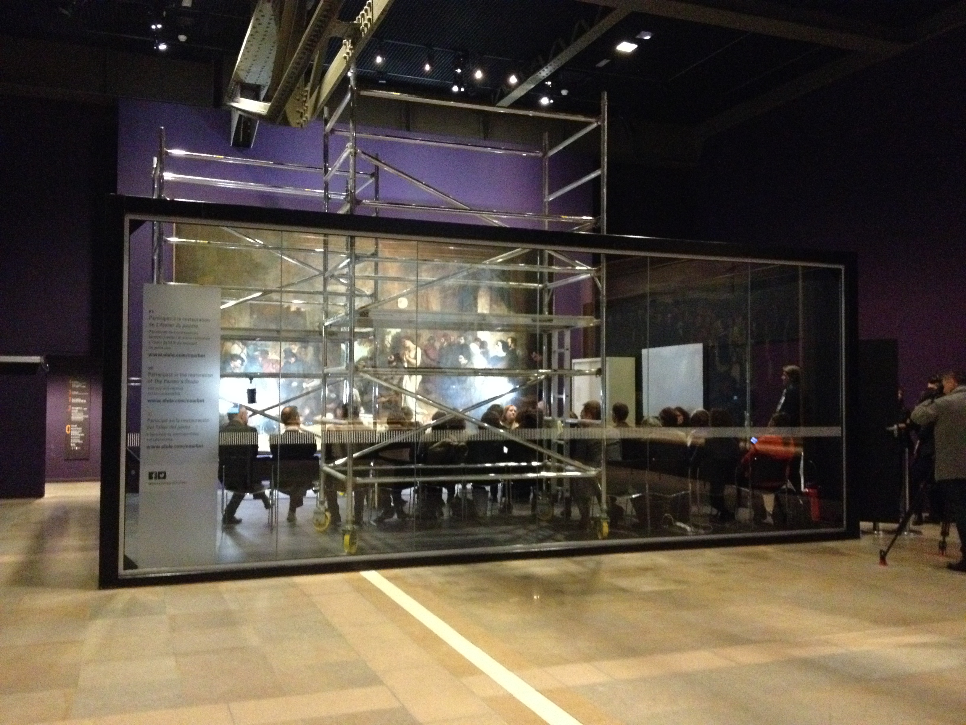 Conférence de presse de la restauration de l'Atelier du peintre