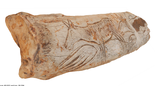 Les Biches de Chaffaud - Musée de Cluny - Vue de trois quart