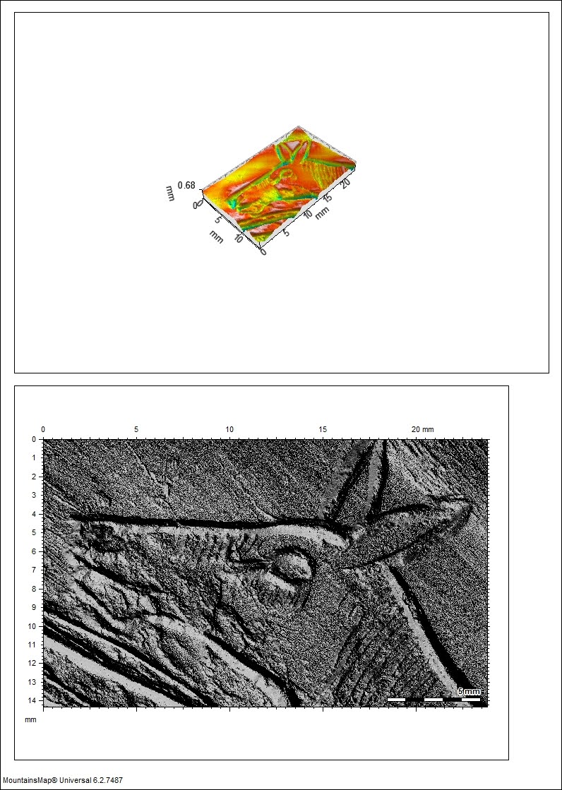 Les Biches de Chaffaud - Musée de Cluny - Vue 3D et rendu pseudo photo d’une des tête de biches - @C2RMF/C.Hochart