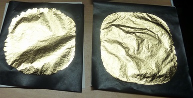 Réalisation de feuilles d’or traditionnel et d’or marqué à l’indium