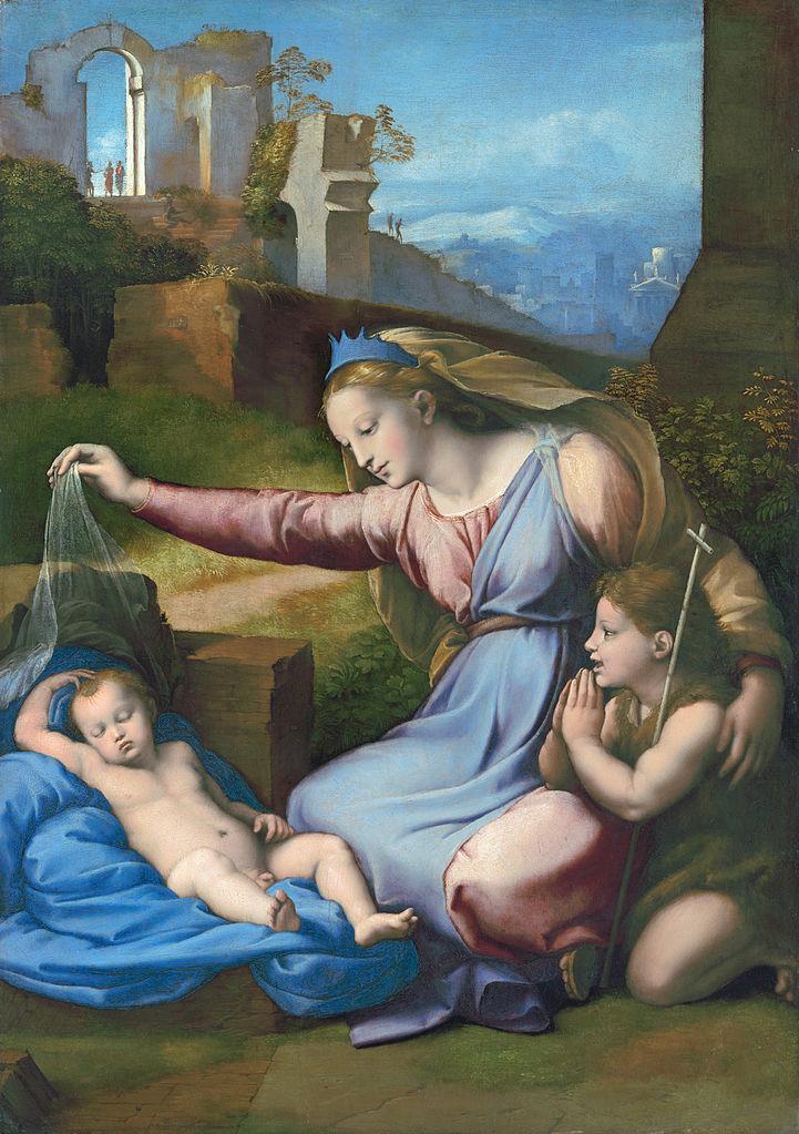 La Vierge au voile Raphael 1500 - 1520