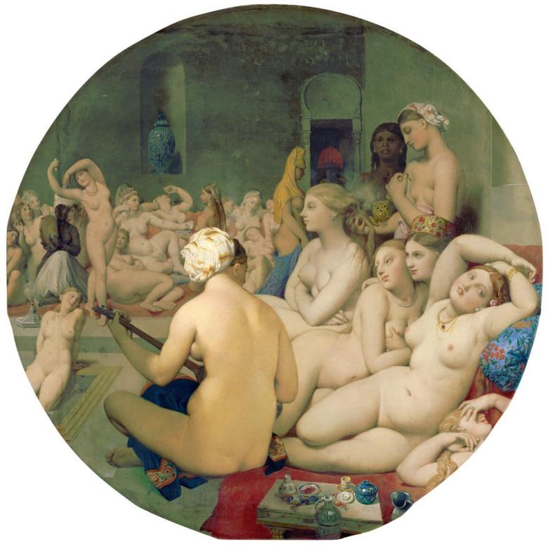 Le Bain Turc Jean Auguste Dominique Ingres 1852 - 1859