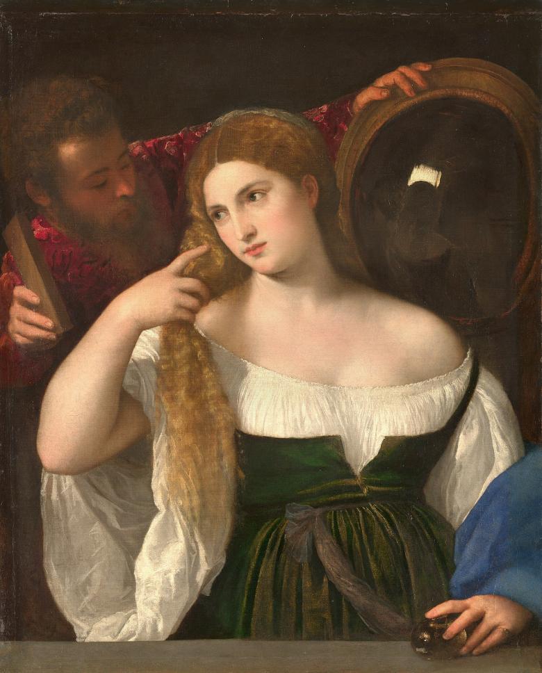 Portrait d'une Femme à sa Toilette Titian 1515