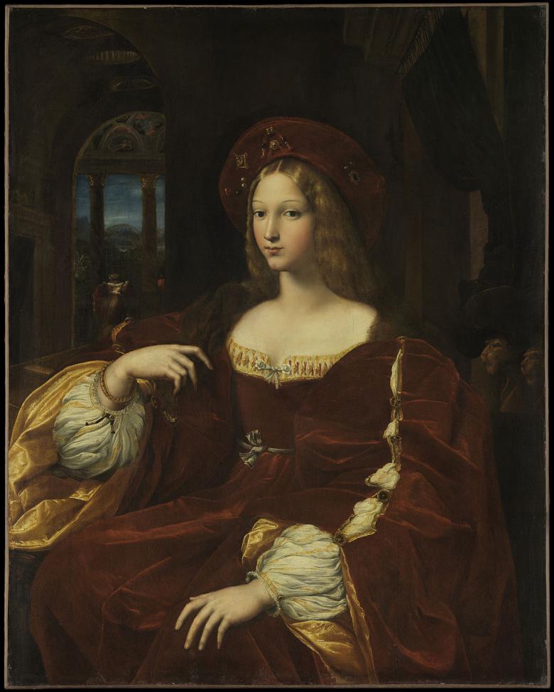 Portrait de Jeanne d'Aragon Raphael 1518