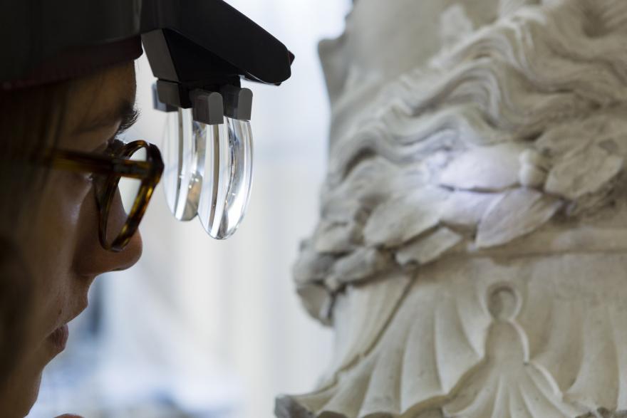 Restauration d'une sculpture