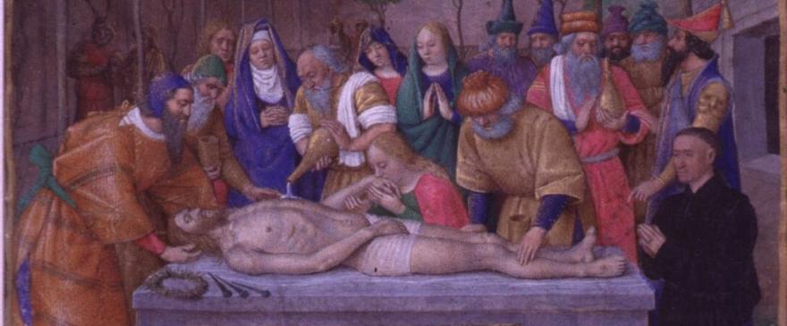 img rogné Les Heures d'Étienne Chevalier : La Mise au tombeau 