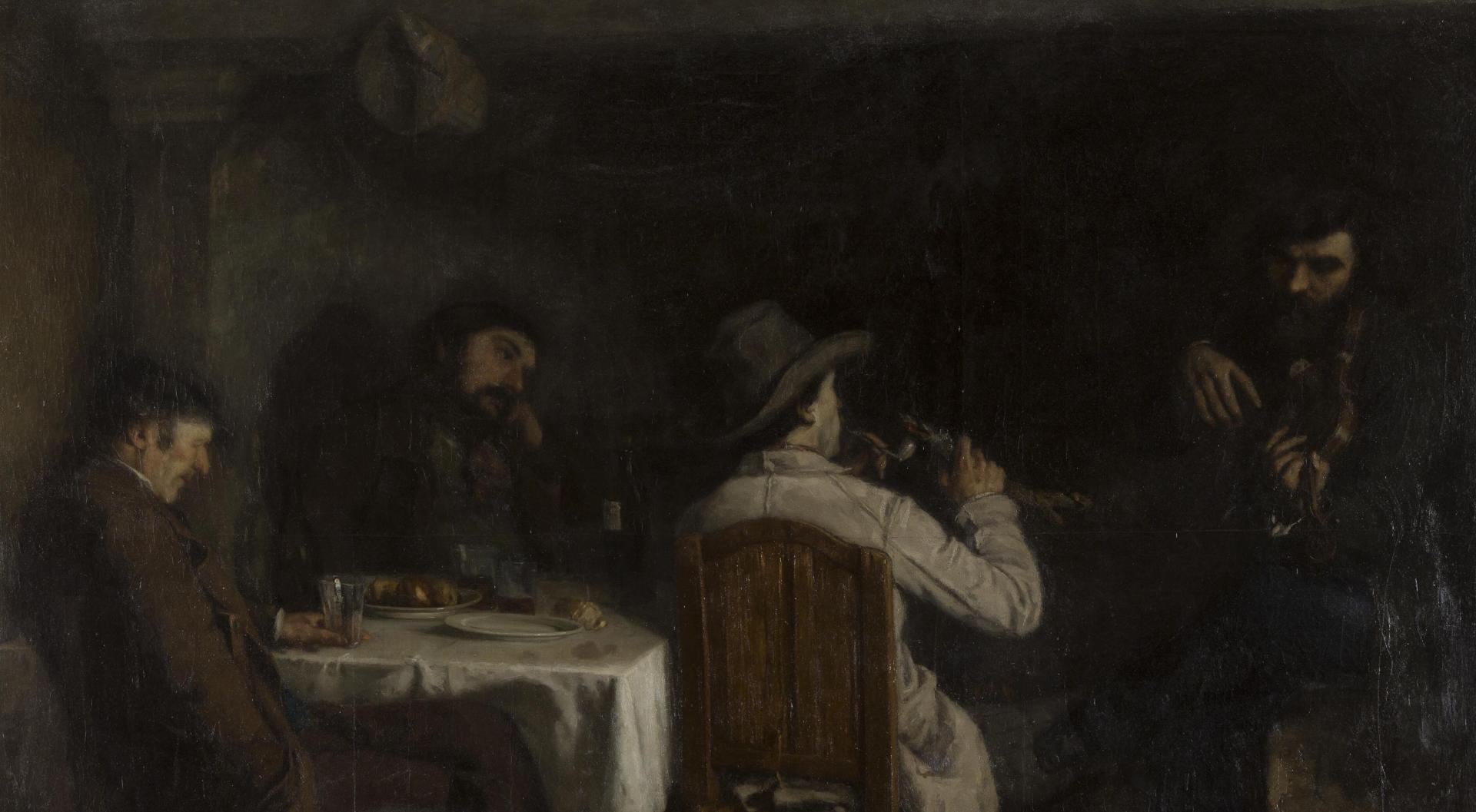 Figure 6 – Gustave Courbet, L’Après-dînée à Ornans, 1849, après restauration – © C2RMF / Thomas Clot © 